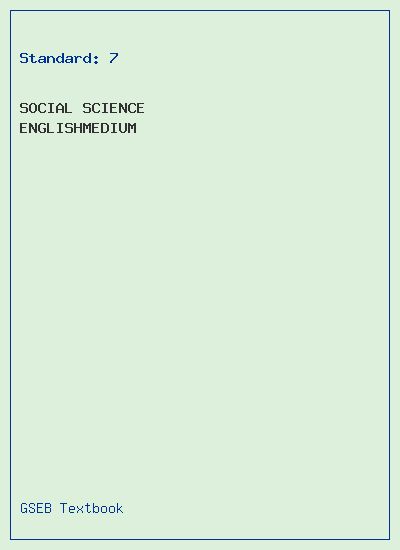GSEB Standard 7 Social Science Textbook PDF Download English Medium